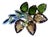 Mid‑Century Czech Ab Rhinestone Brooch Czecho/Slovakia, Uranium Glass For Sale