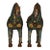 Pair of Vintage Chinese Cloisonné Tang Horses With Saddles - Turquoise Ground For Sale