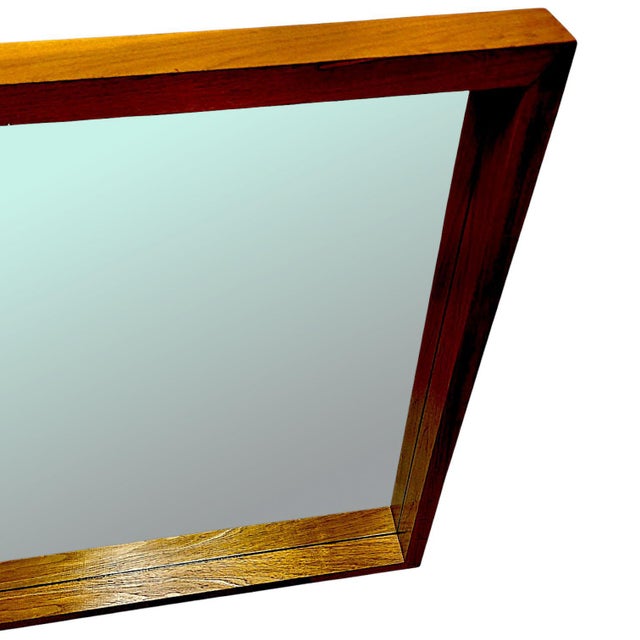 Large Mid-Century Minimalist Scandinavian Teak Full-Length and Floor Mirrors For Sale - Image 14 of 17