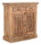 Cabinet/Buffet Constructed From Antique Indian Carved Door Panels and Reclaimed Wood For Sale