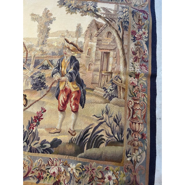 19th Century French Aubusson Tapestry For Sale - Image 10 of 11