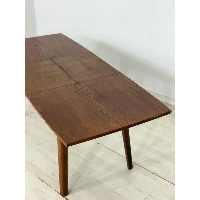Brown Mid-Century Extendable and Height-Adjustable Dining Table, 1960s For Sale - Image 8 of 10