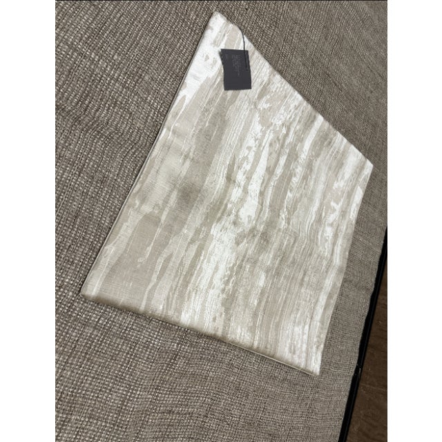 Rh Restoration Hardware Velvet Brushstroke Abstract Pillow Cover For Sale - Image 9 of 13