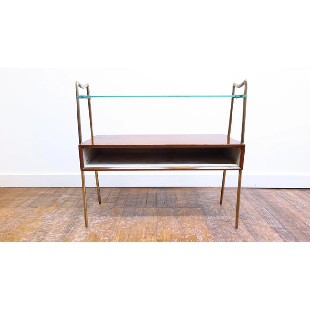 Metal Italian Tiered Side Table For Sale - Image 7 of 13