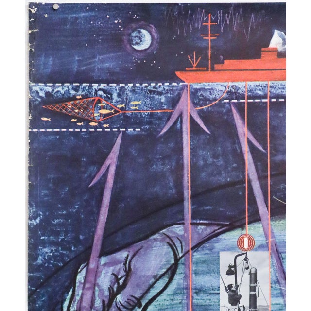 1950s 1958 Original American Poster - Oceans by the National Academy of Science For Sale - Image 5 of 6