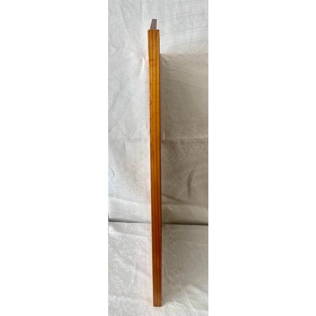 Vintage Arched Top Medium Toned Wood Wall Calendar Frame Holder. For Sale - Image 4 of 8