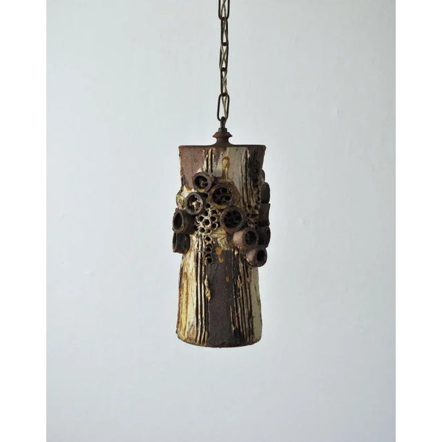 Danish Ceramic Pendant Light by Bodil Marie Nielsen For Sale - Image 3 of 14