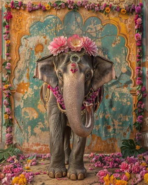 "The Jaipur Elephant Festival 2" Original Fine Art Photograph by Michael Filonow