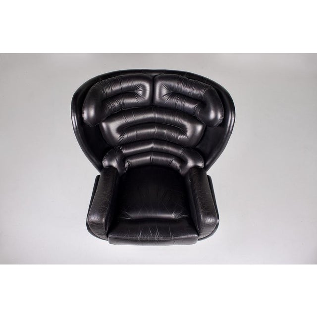 Elda Black Armchair by Joe Colombo, 1960s For Sale - Image 9 of 13