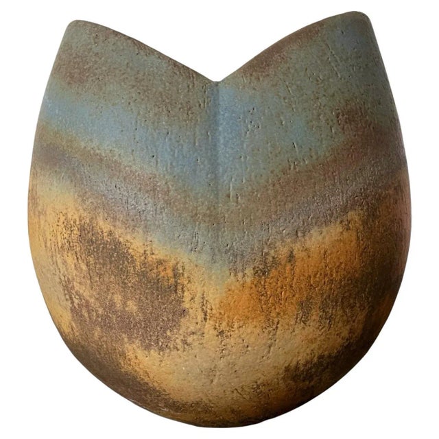 Late 20th Century Ceramic Vase Vessel by British Studio Potter John Ward For Sale - Image 13 of 13