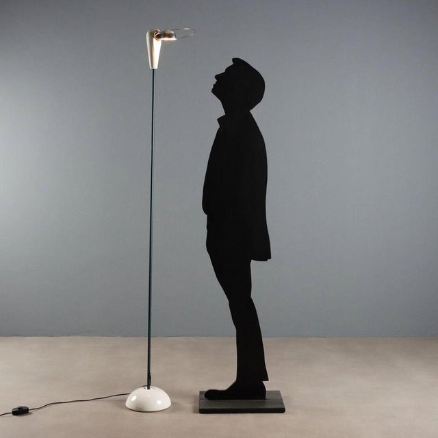 Vintage Bibip floor lamp, designed by Achille Castiglioni for Flos in the 1970s. Featuring a minimalist and functional...