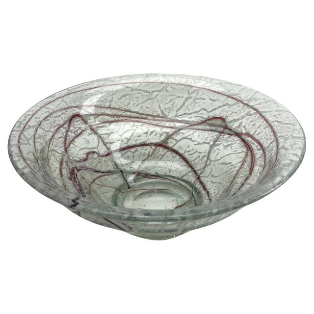 Foam Glass Bowl by Johann Loetz Widow for Klostermühle, 1950 For Sale - Image 9 of 13