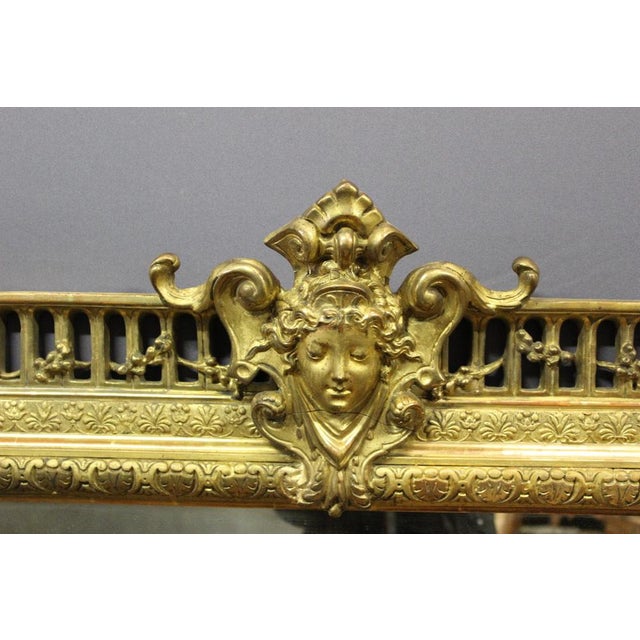 Napoleon Iii Period Mirror in Golden Stucco, 19th Century For Sale - Image 13 of 14