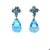 23.31 Carat Blue Topaz White Gold Drop Earrings - 2 Pieces For Sale - Image 4 of 6