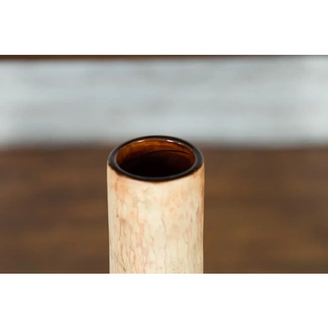 Late 20th Century Northern Thai Chiang Mai White Contemporary Vase from the Prem Collection For Sale - Image 11 of 13