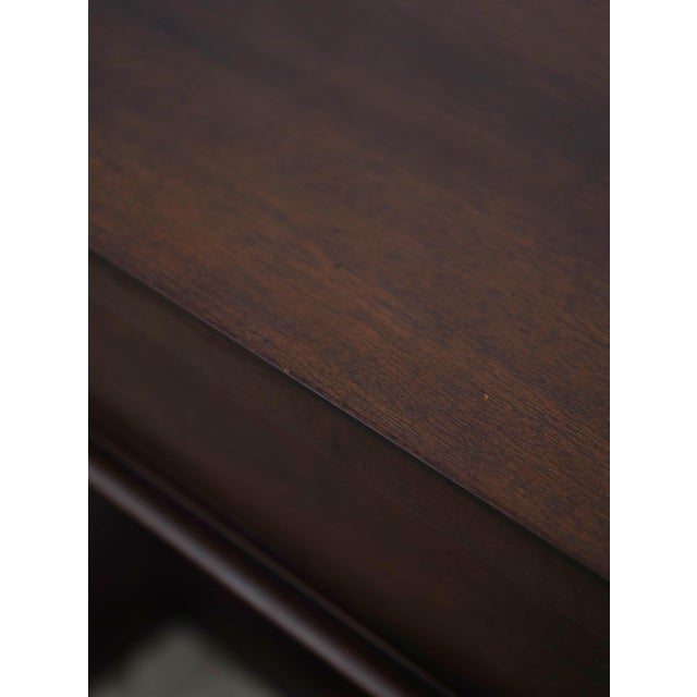 Large Empire Style Mahogany 3 Drawer Library Desk For Sale - Image 13 of 17