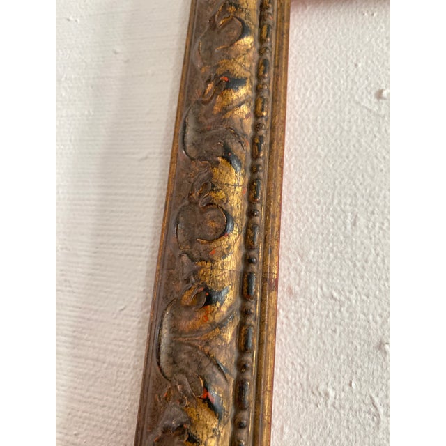 Rectangular Frame in Gold Leaf Gilded Wood, Italy, 19th Century For Sale - Image 6 of 9