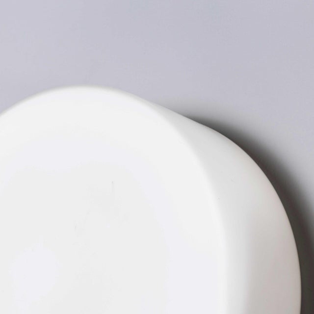 White Czech Opaline Tapered Ceiling Lamp, 1950s For Sale - Image 8 of 11