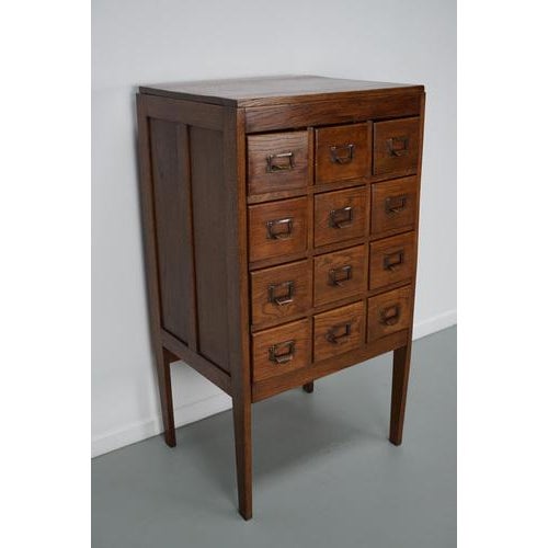 Dutch Oak Apothecary Cabinet, 1930s For Sale - Image 3 of 14