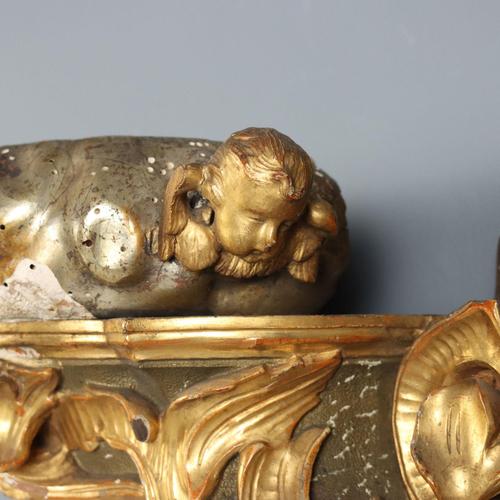 Italian Carved Wooden Canopy Rail For Sale - Image 6 of 11