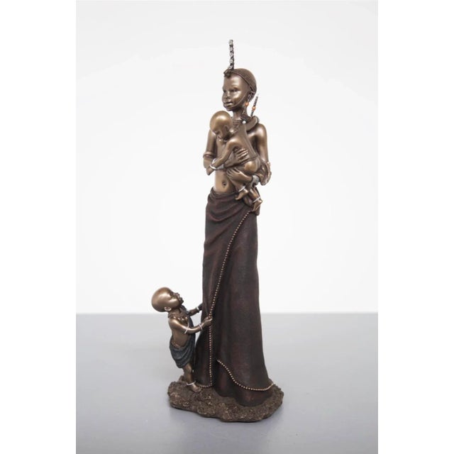 African Statue Mama Africa Masai, Limited Edition, 2004, Resin For Sale - Image 9 of 9