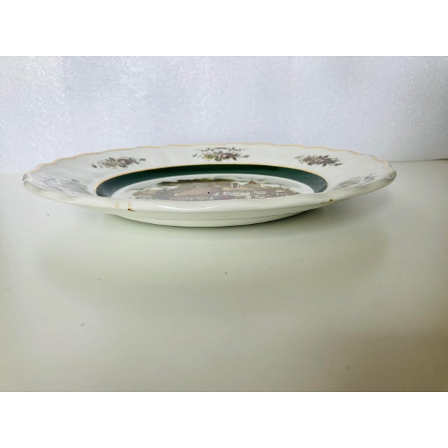 1950s Vintage Ascot Service Plate by Wood and Sons England Decorative Wall Plate For Sale - Image 5 of 7