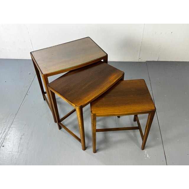 Vintage Mid-Century Modernist Danish Set of Nesting Tables, 1960s, Set of 3 For Sale - Image 6 of 8