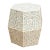 Sculptural Floral Octogonal Inlay End Table For Sale