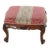 French Louis XIV Upholstered Carved Walnut Footstool C1880 For Sale
