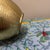 Vintage Textured Antique Gold Urn Vase With Ear Handles For Sale - Image 9 of 10