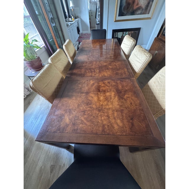 1960s Henredon Campaign Style Dining Room Set For Sale In Tampa - Image 6 of 15