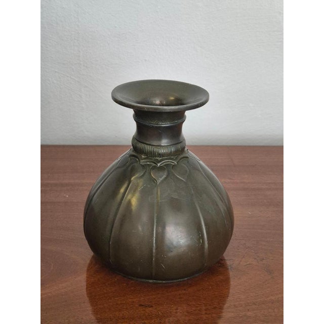 Rare vase in Disko Metal, an alloy invented by Just Andersen, Danish Grace / Art Deco, Denmark 1930s, Beautiful decor,...