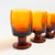Vintage Amber Wine Goblets - Set of 4 For Sale In San Francisco - Image 6 of 10