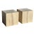 Travertine Cube Coffee Table or Side Tables Italian - Pair For Sale