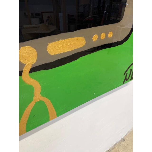 Modern Pop Art Resin Over Acrylic on Canvas Painting - Signed Nb For Sale - Image 10 of 12