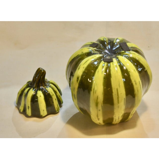 Porcelain Pumpkin Box, 1970s For Sale - Image 4 of 6