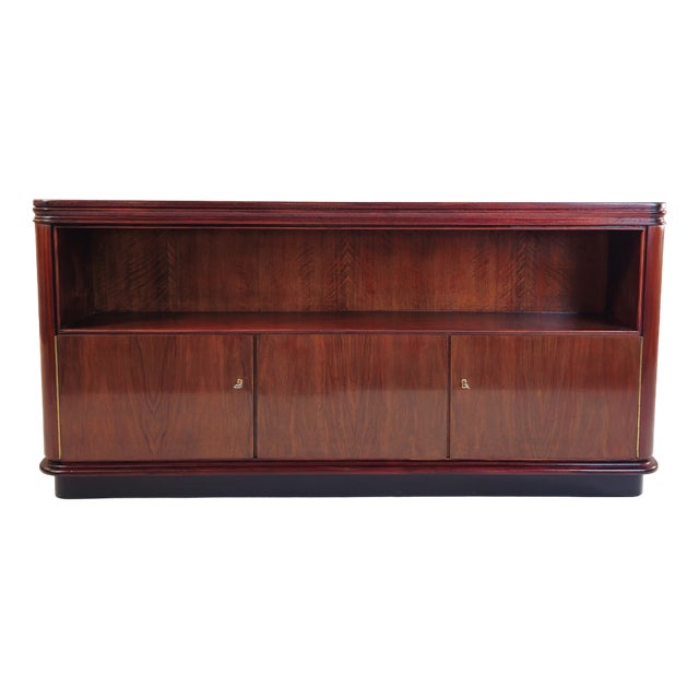 Art Deco Walnut Desk, Belgium, 1920s For Sale