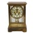 Wm. L. Gilbert Crystal Regulator Carriage Clock, Antique Brass For Sale