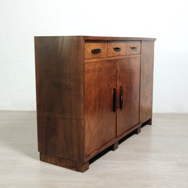 Vintage Rationalist Wooden Corner Sideboard, 1940s, Set of 2 For Sale - Image 11 of 18