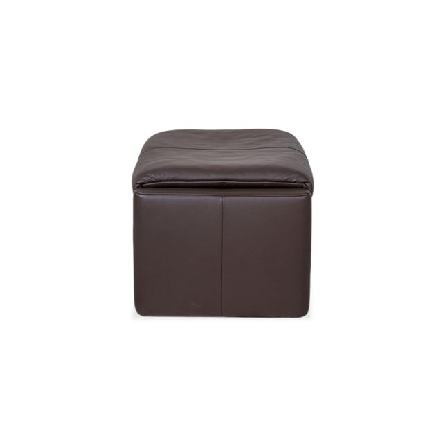 Leather Ottoman from Erpo Milano For Sale - Image 5 of 7