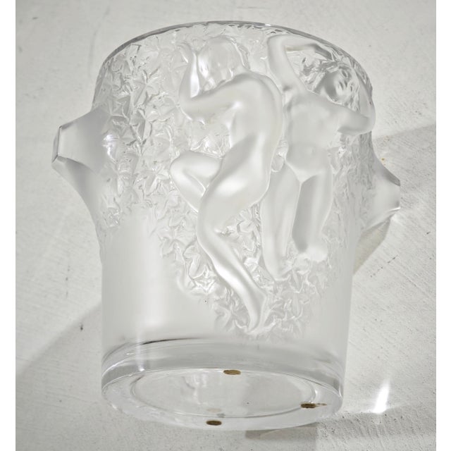 Ganimede Ice Bucket in Satin Crystal by René Lalique for Lalique, Paris, 1950 For Sale - Image 10 of 16