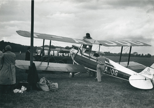 Pierre Jahan, Maryse Hilsz in Front of Her Plane, Original Silver Print, 1950