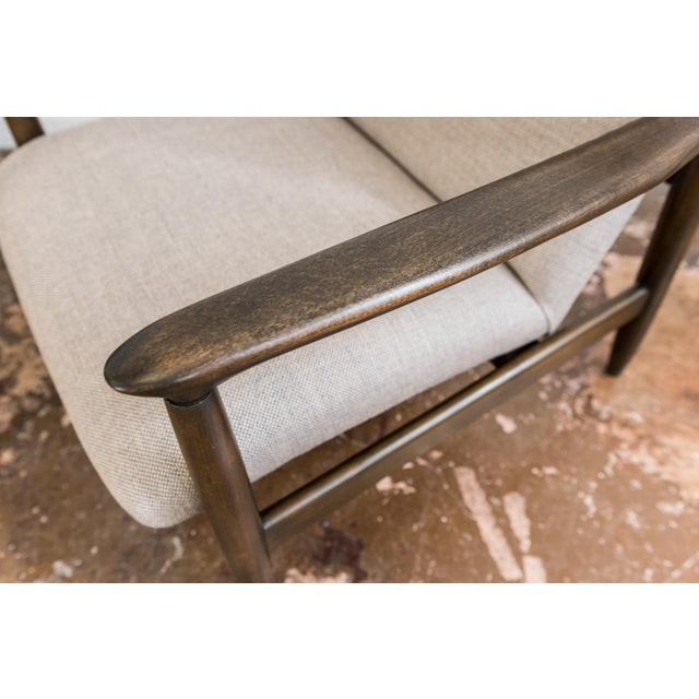 Mid-Century Armchairs GFM-64 by Edmund Homa with Upholstery from Kvadrat, Poland, 1960s, Set of 2 For Sale - Image 13 of 15