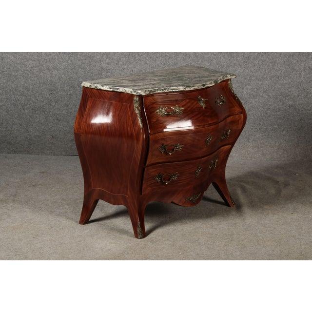 Wood Baroque Chest of Drawers in Mahogany, 1920s For Sale - Image 7 of 18