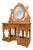 Italian Regency Hand Carved Maple Pier Console or Dressing Table with Mirror For Sale