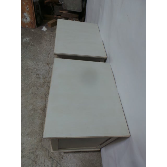 1960s Gustavian Style 3 Drawer Nightstands For Sale - Image 5 of 10