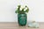 Teal Rustic Sparrow Vintage Vase For Sale - Image 8 of 8