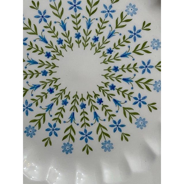 1990s Vintage Mid-Century Modern Knowles Dolly Madison Salad Plates 7.75” - Set of 7 For Sale - Image 5 of 5