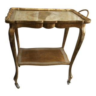 Florentine Bar Cart Made in Italy For Sale
