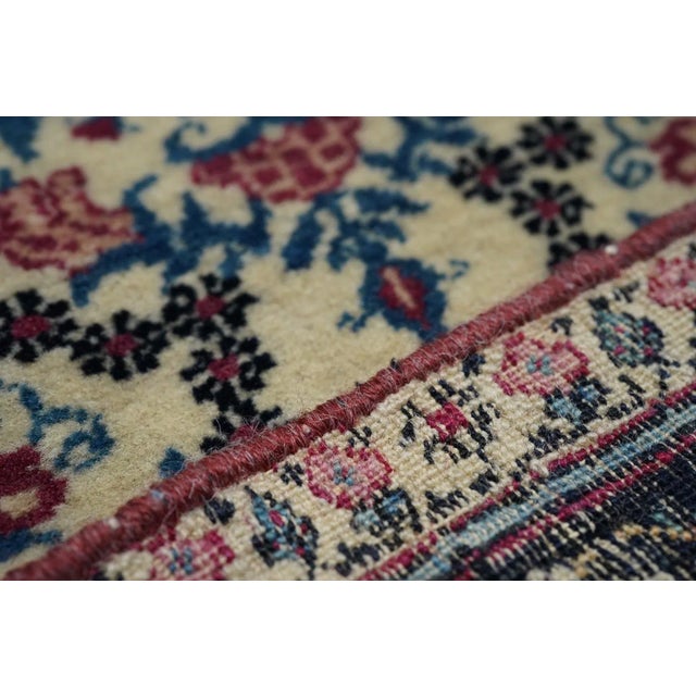 Textile Late 18th Century Antique Persian Tehran Rug 4'3'' x 6'9'' For Sale - Image 7 of 8